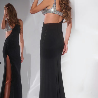 Jersey Fitted Sleeveless Slit Gown by Jovani 42816