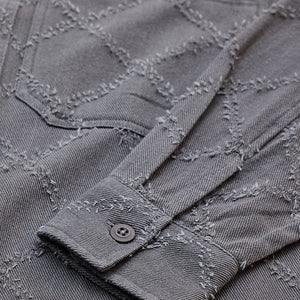 Grey Geometric Overshirt