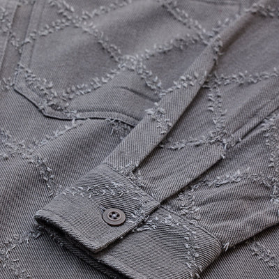 Grey Geometric Overshirt