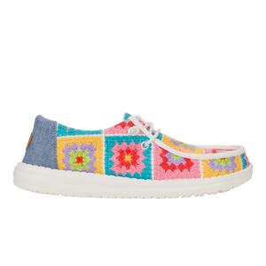 Wendy Crochet Squares - Pink/Multi