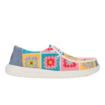 Wendy Crochet Squares - Pink/Multi