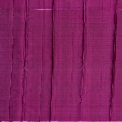 Lilac Handloom Kanchipuram Silk Saree With Checks & Buttas