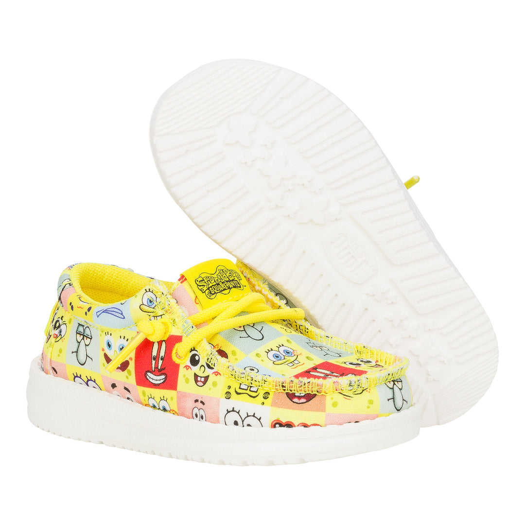 Wally Toddler SpongeBob Faces - Cyber Yellow/Multi