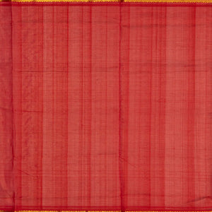 Midnight Blue Handloom Silk Cotton Saree With Zari Stripes