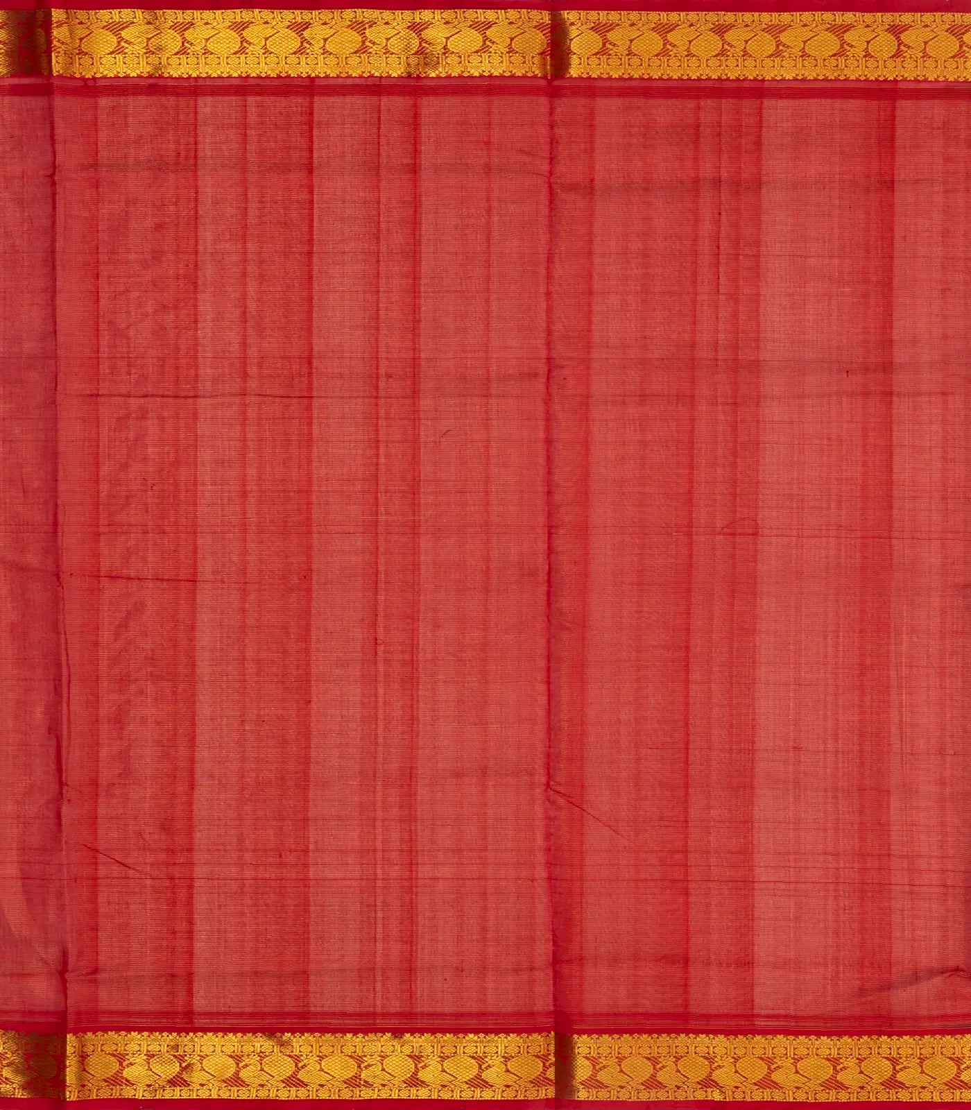 Midnight Blue Handloom Silk Cotton Saree With Zari Stripes