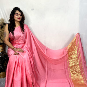 Modal Silk Lagdi Zari Pallu Saree
