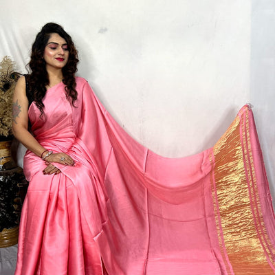 Modal Silk Lagdi Zari Pallu Saree