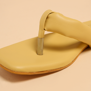 Strawlight Open Toe Flats