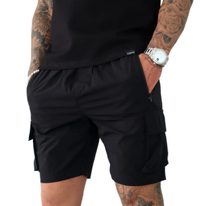 CAPO Lightweight Black Cargo Shorts