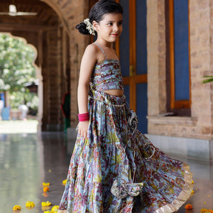 Avisa Chanderi Lehenga Set