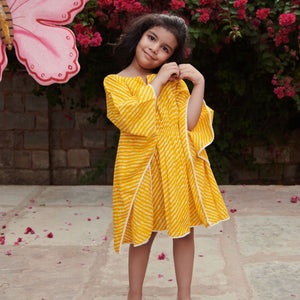 Lemonade Tie & Dye Cotton Kaftan