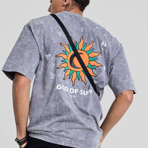 Divine Grey Oversized Fit T-Shirt
