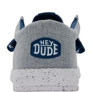 Wally Funk Heathered Knit - Grey Blue