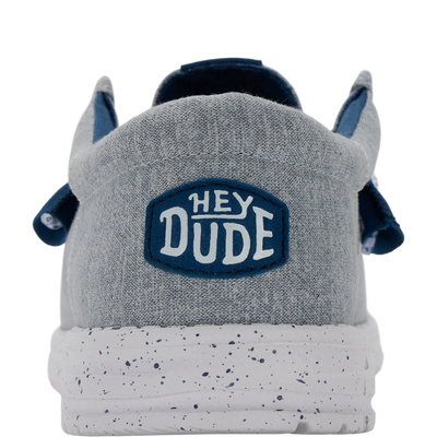 Wally Funk Heathered Knit - Grey Blue