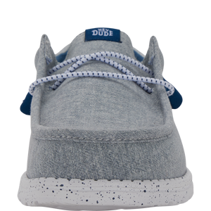 Wally Funk Heathered Knit - Grey Blue