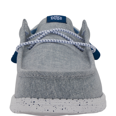 Wally Funk Heathered Knit - Grey Blue