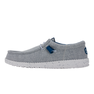 Wally Funk Heathered Knit - Grey Blue