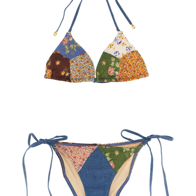 Zimmermann Lucky Cotton Mini Tri Bikini