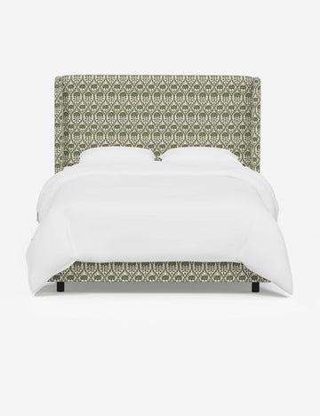 Olive Blockprint Floral