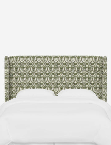 Olive Blockprint Floral