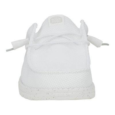 Wally Slip Stretch Sox - White