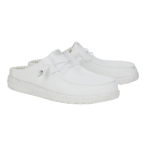 Wally Slip Stretch Sox - White