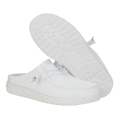 Wally Slip Stretch Sox - White