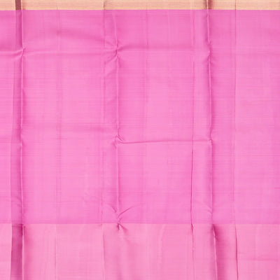 Red Handloom Kanchipuram Silk Saree With Floral Buttas