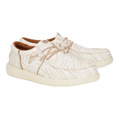 Wally Tri Mixed Animal - Tan/White