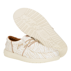 Wally Tri Mixed Animal - Tan/White