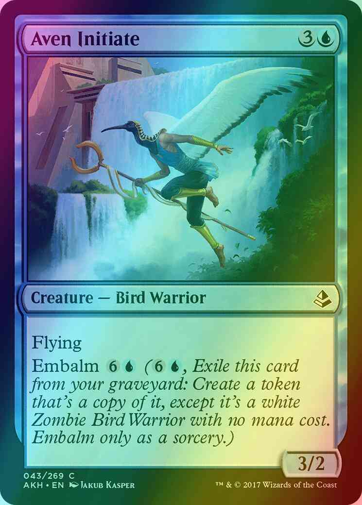 Aven Initiate [43] [Amonkhet] [Foil]