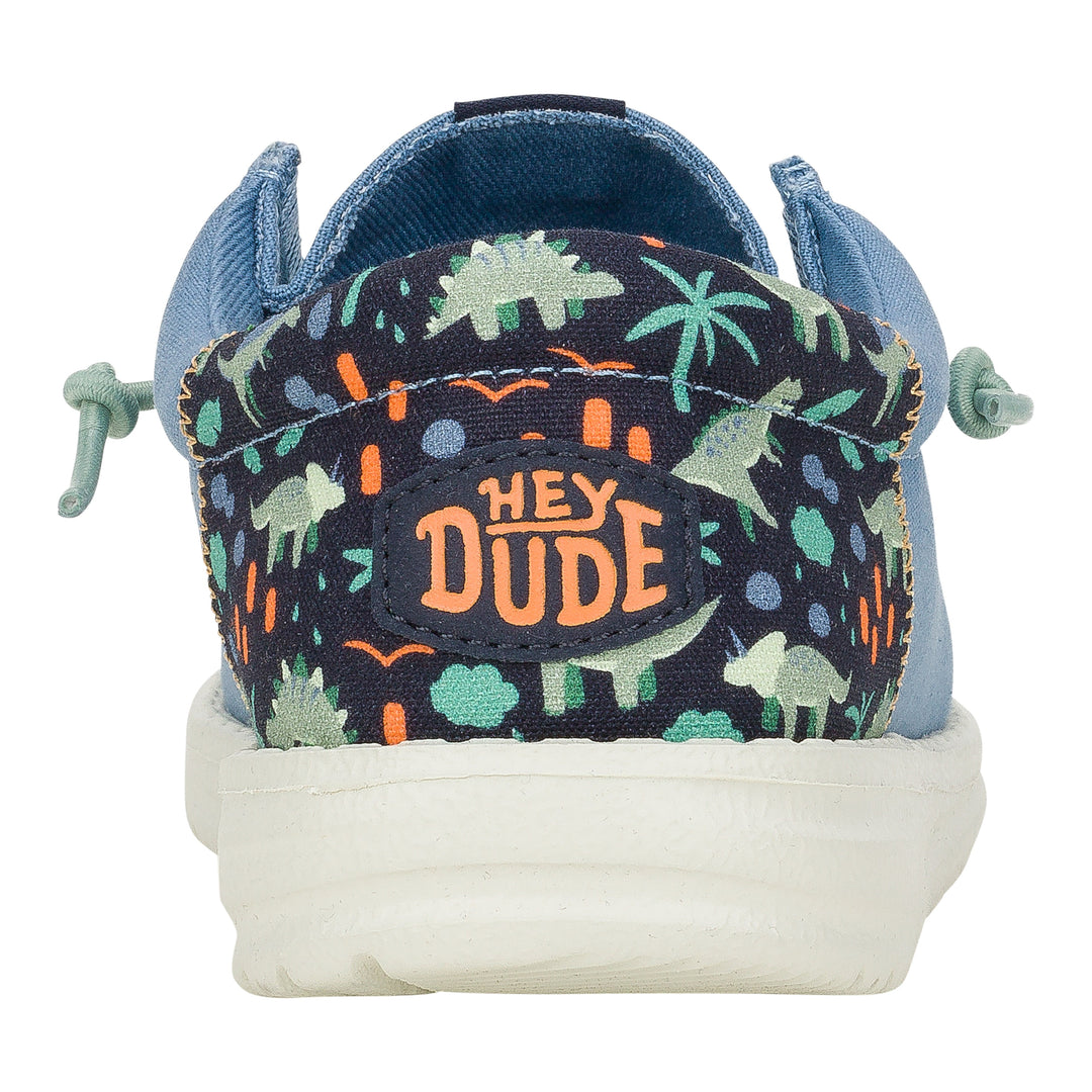 Wally Funk Youth Dino Friends - Chambray Blue/Multi