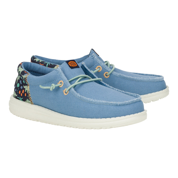 Wally Funk Youth Dino Friends - Chambray Blue/Multi