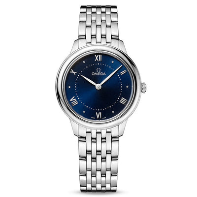 Omega De Ville Prestige Quartzblue Dial Women 30MM