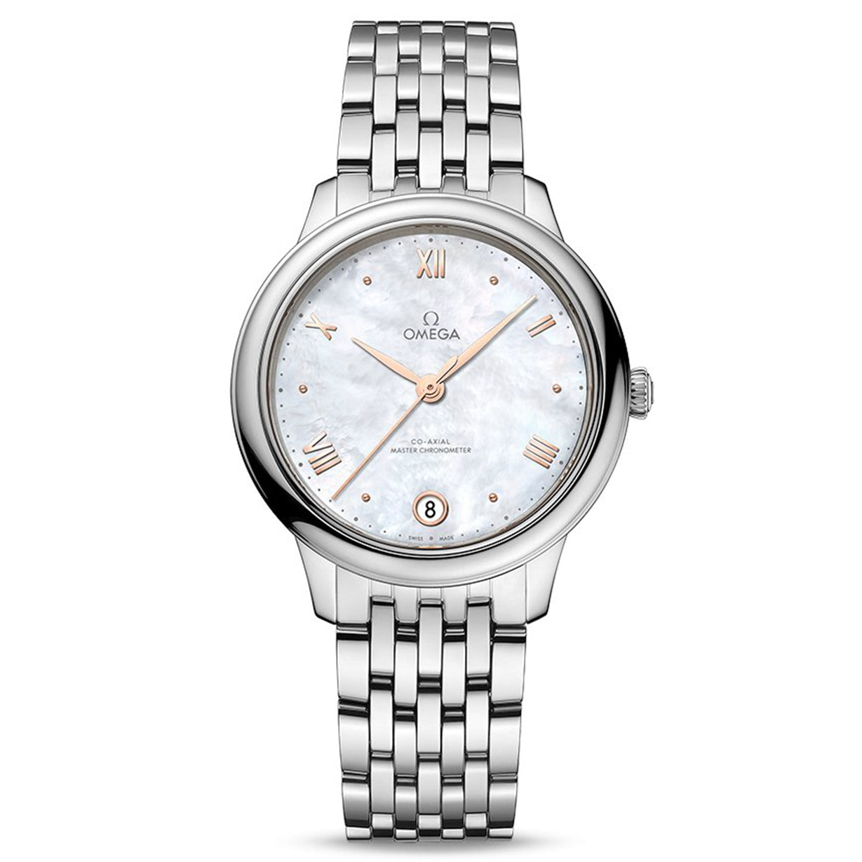 Omega De Ville Prestige Co‑Axial Master Chronometer Mop Mother Of Pearl Dial Women 34MM