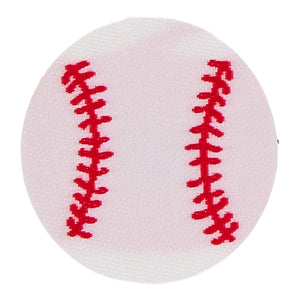 Baseball Patch - Baseball White/Red