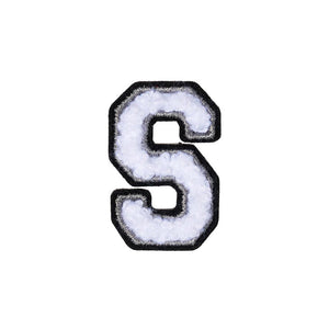 Letter S Patch - S Black/White