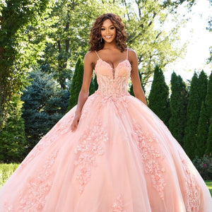 Jovani 43431 Long Ball Gown Floral Quinceanera Dress