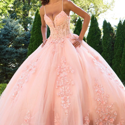 Jovani 43431 Long Ball Gown Floral Quinceanera Dress