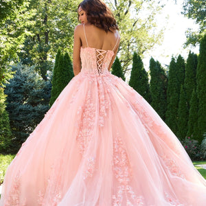 Jovani 43431 Long Ball Gown Floral Quinceanera Dress