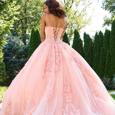Jovani 43431 Long Ball Gown Floral Quinceanera Dress