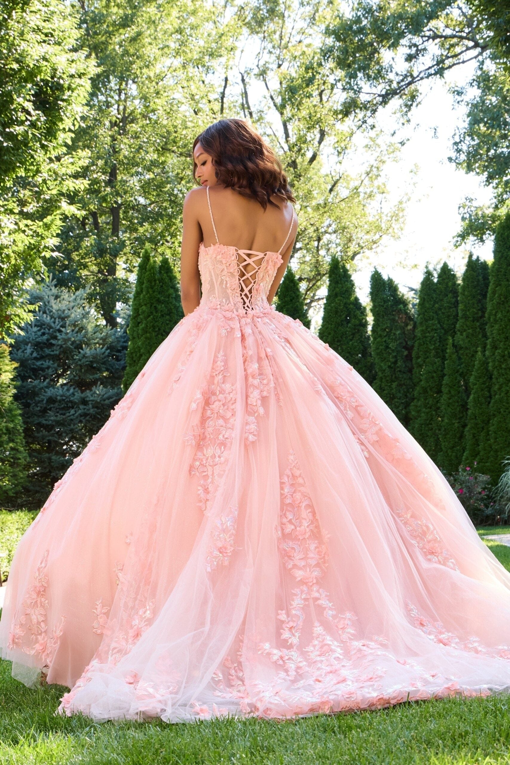 Jovani 43431 Long Ball Gown Floral Quinceanera Dress
