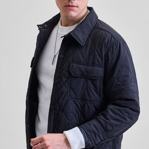 Black Double Pocket Relaxed Fit Jacket