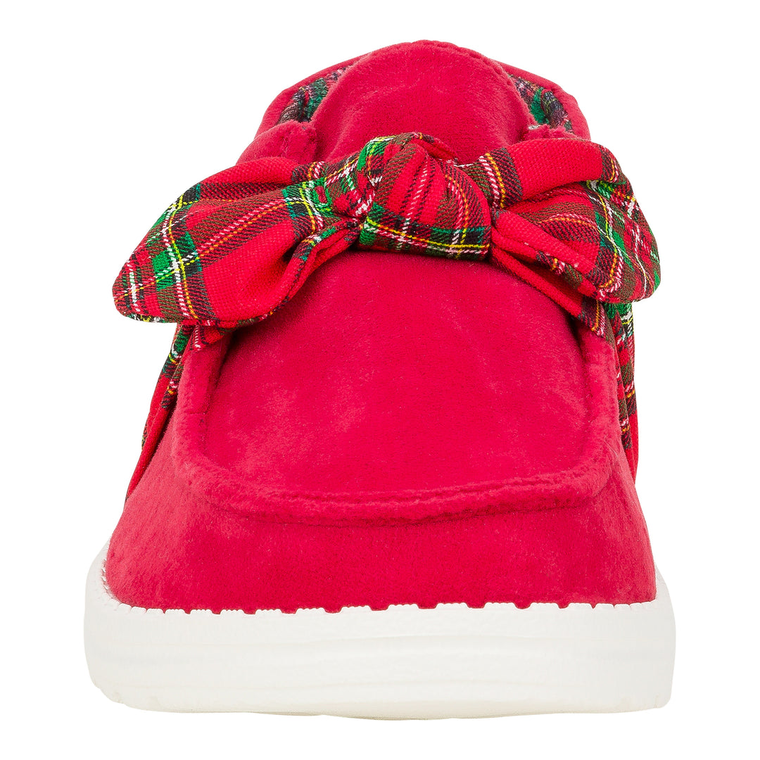 Wendy Bow Tartan Plaid - Plaid/Red