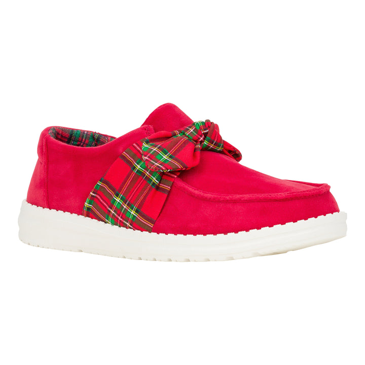 Wendy Bow Tartan Plaid - Plaid/Red