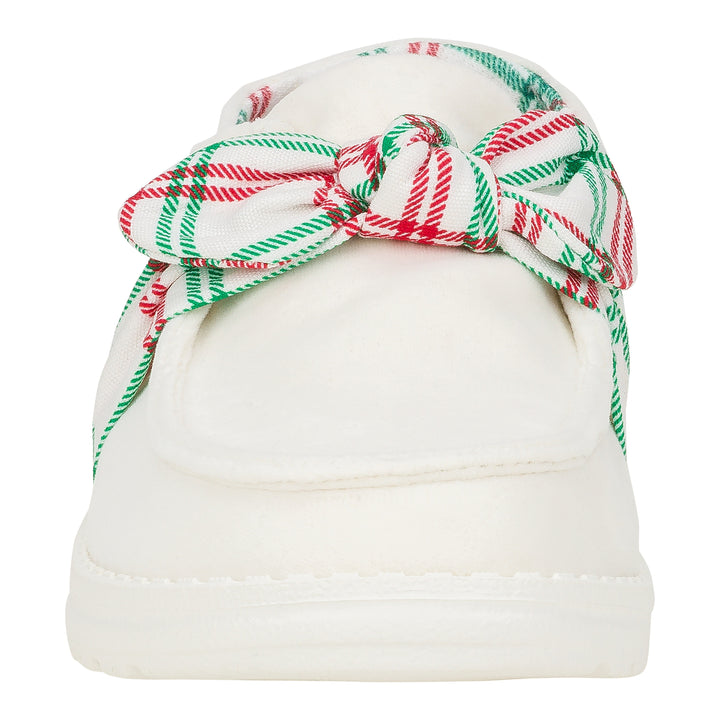 Wendy Bow Tartan Plaid - Plaid/White