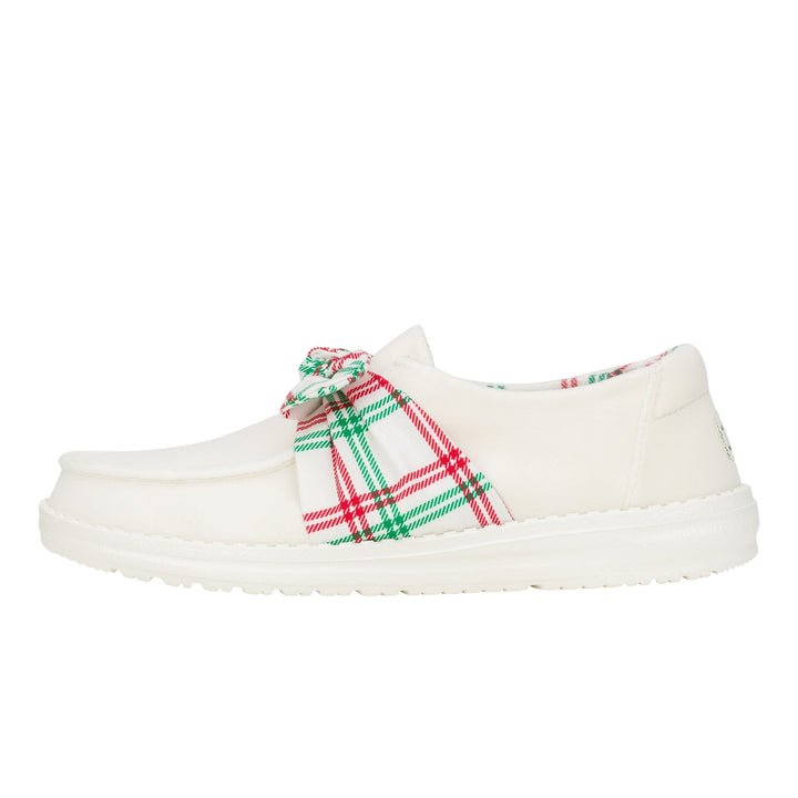 Wendy Bow Tartan Plaid - Plaid/White