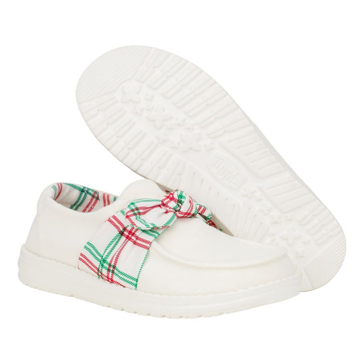 Wendy Bow Tartan Plaid - Plaid/White