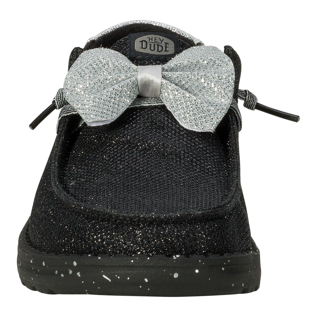 Wendy Sparkle Bow - Black/Silver