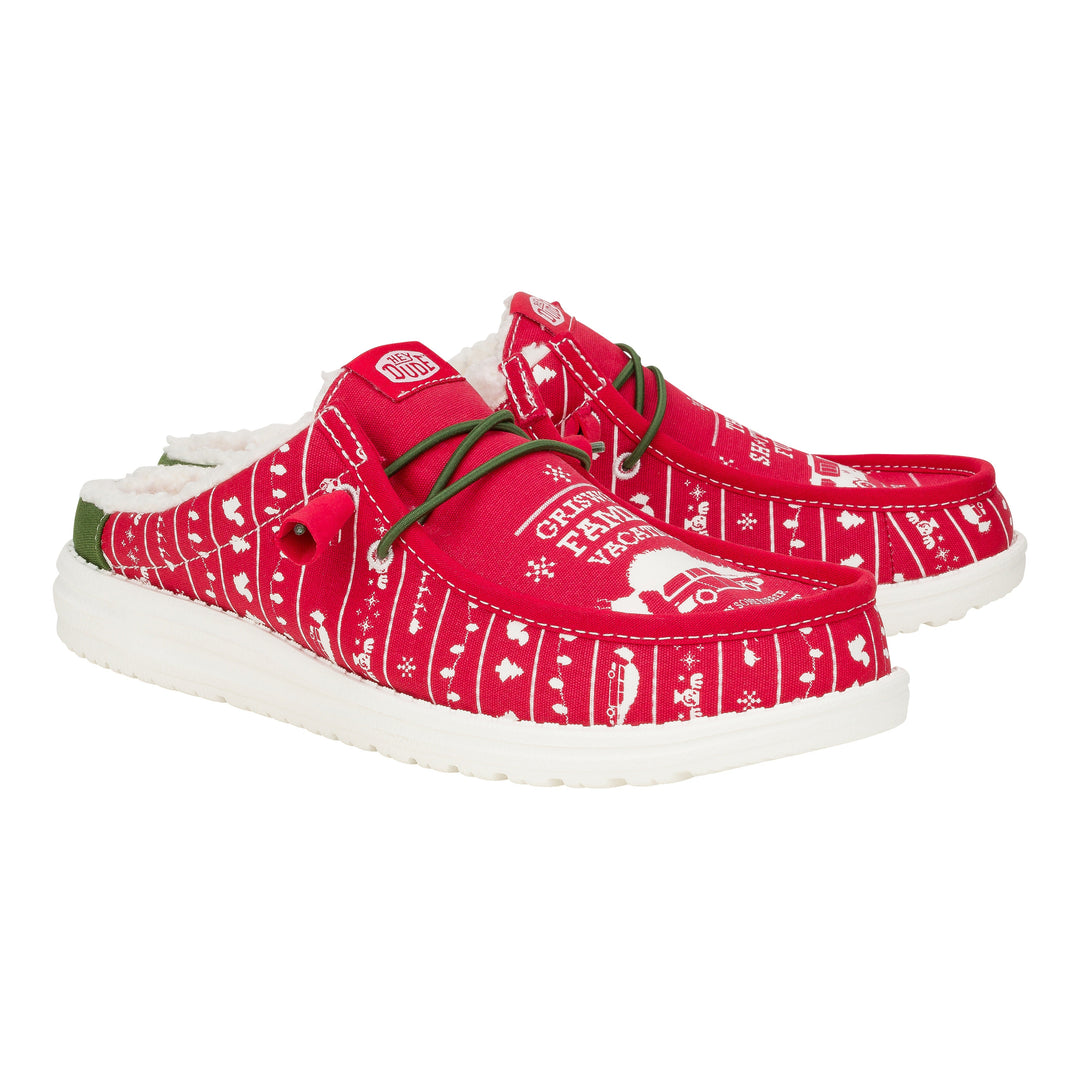 Wally Slip Christmas Vacation - Christmas Red/Green